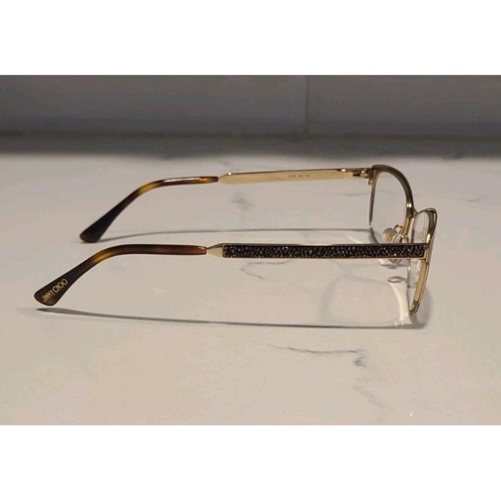 NEW JIMMY CHOO JC 203 41N BROWN HAVANQ RX EYEGLASSES 52-18-140‎ - Picture 2 of 4